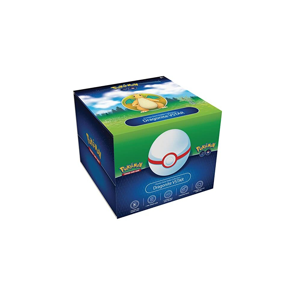 PokÃ©mon TCG: PokÃ©mon GO Premier Deck Holder Collection - Dragonite VSTAR (2 Foil Card, 9 Booster Packs & 1 Deck Holder)