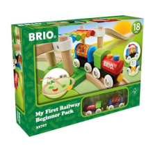 BRIO My First Railway Beginner Wooden Railway Train Set - Toddler Toy for Kids 18 Months Up