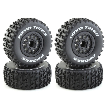 4pcs 112mm 1/10 Short Course Truck Tires Tyre Wheel With 12mm Hex For Traxxas Slash Arrma Senton Vk