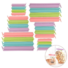 Veraing 24 Pack Closure Clips, Bag Clips Snacks Bag Closure Clips Plastic Food Bag Sealer Clips Grocery Closure Clips (3 Sizes)