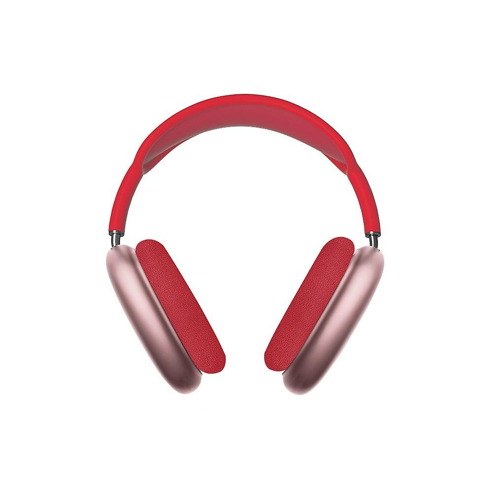 (Red) P9 Headset Bluetooth Compatible 5.0 Stereo Wireless With Mic Music Sports Headphones Support 3.5Mm Aux/Tf Card Red 9317312152497