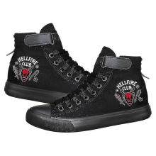 (black, 38) 2022 Unisex Stranger Things 4 High Tops Women Mens Ladies Canvas Shoes