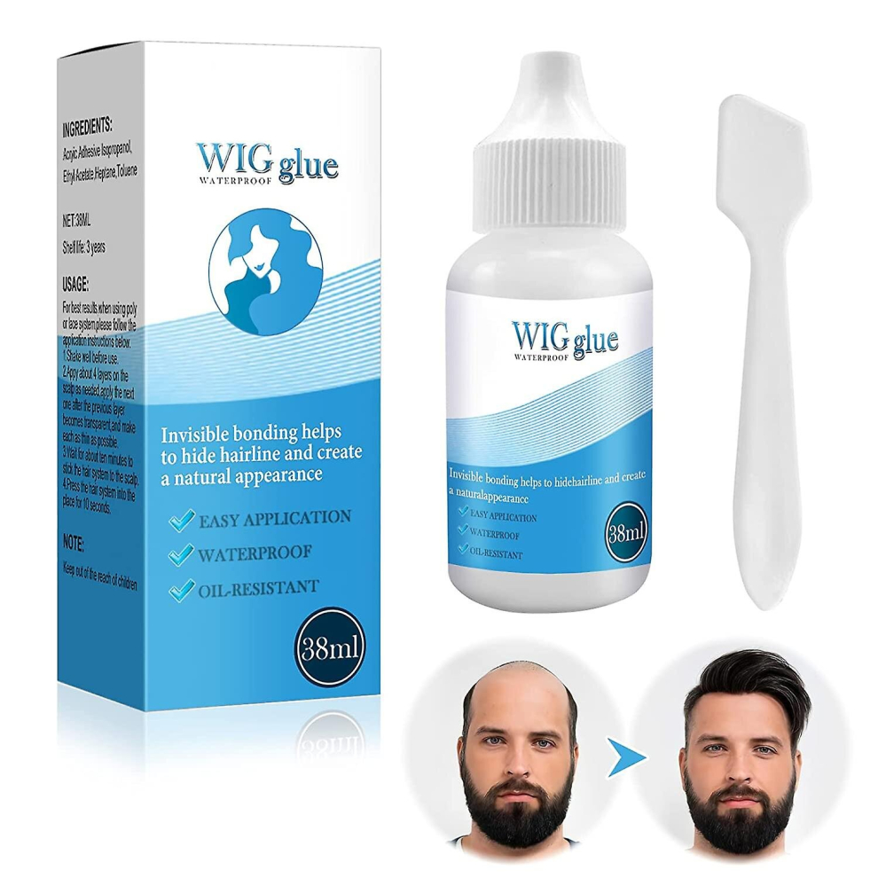 Unisex Invisible Hair Lace Wig Glue Adhesive Wig Bonding Wig Glue Salon Use Tool 38Ml Hair Glue For Extensions