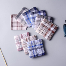 14 Piece Men's Handkerchiefs, Soft 100% Cotton Pocket Squares, Men's Handkerchiefs Gift Set Multicolor Plaid Handkerchiefs Great Father's Day Gift Ide