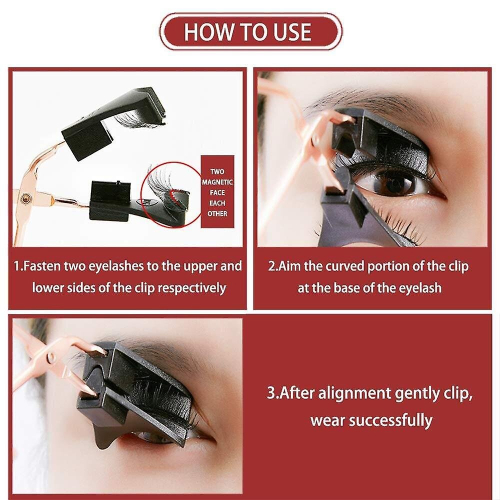 Magnetic Eyelashes Without Eyeliner Reusable False Lashes With Clip 1