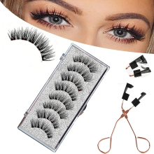 Magnetic Eyelashes Without Eyeliner Reusable False Lashes With Clip