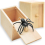 Prank Spider Surprise Box Rubber Spider Prank Box Tricky Spider Wood Box 1