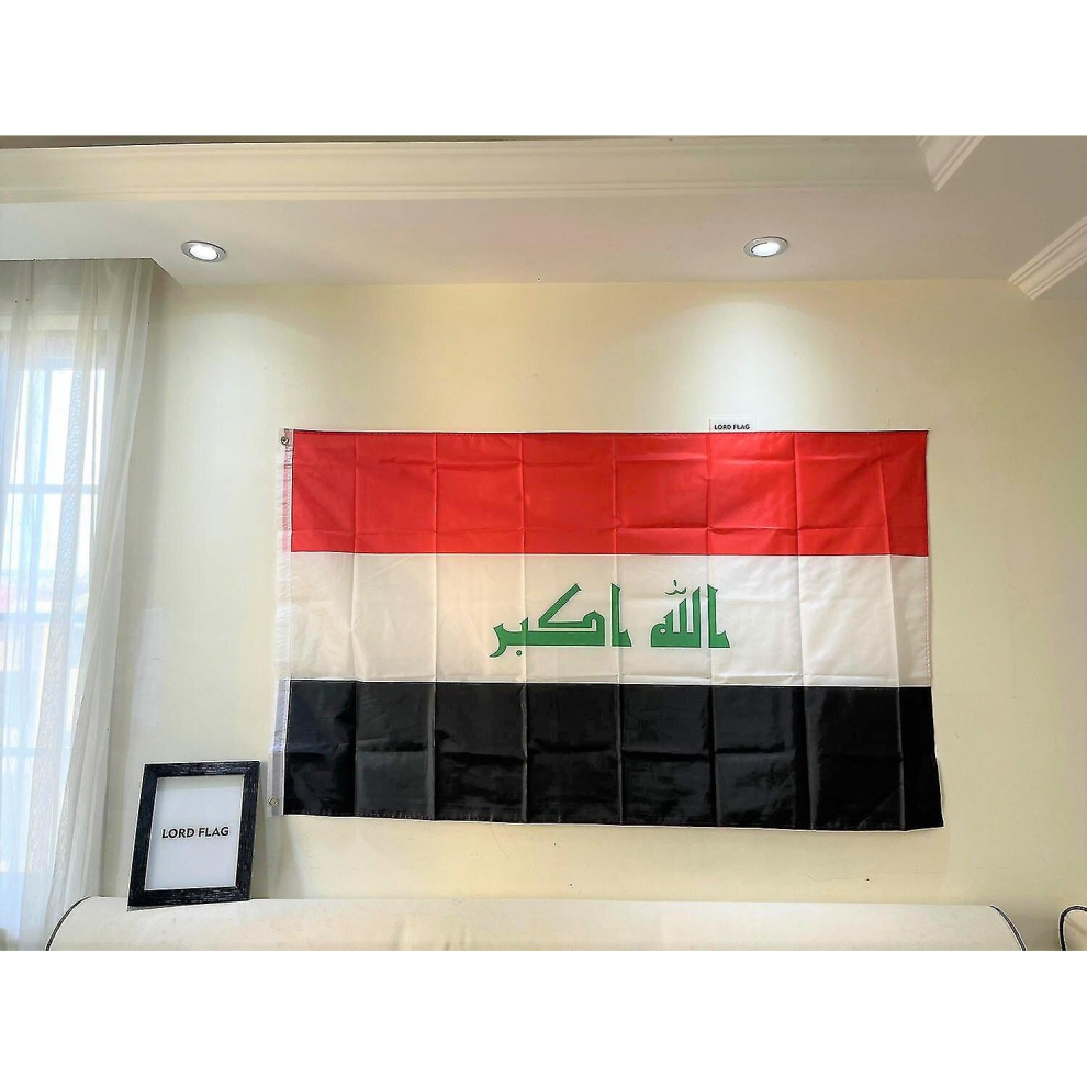 Iraq Flag Nation 90x150cm 3ft X 5ft Polyester Banner Custom Flag All Over The World Worldwide