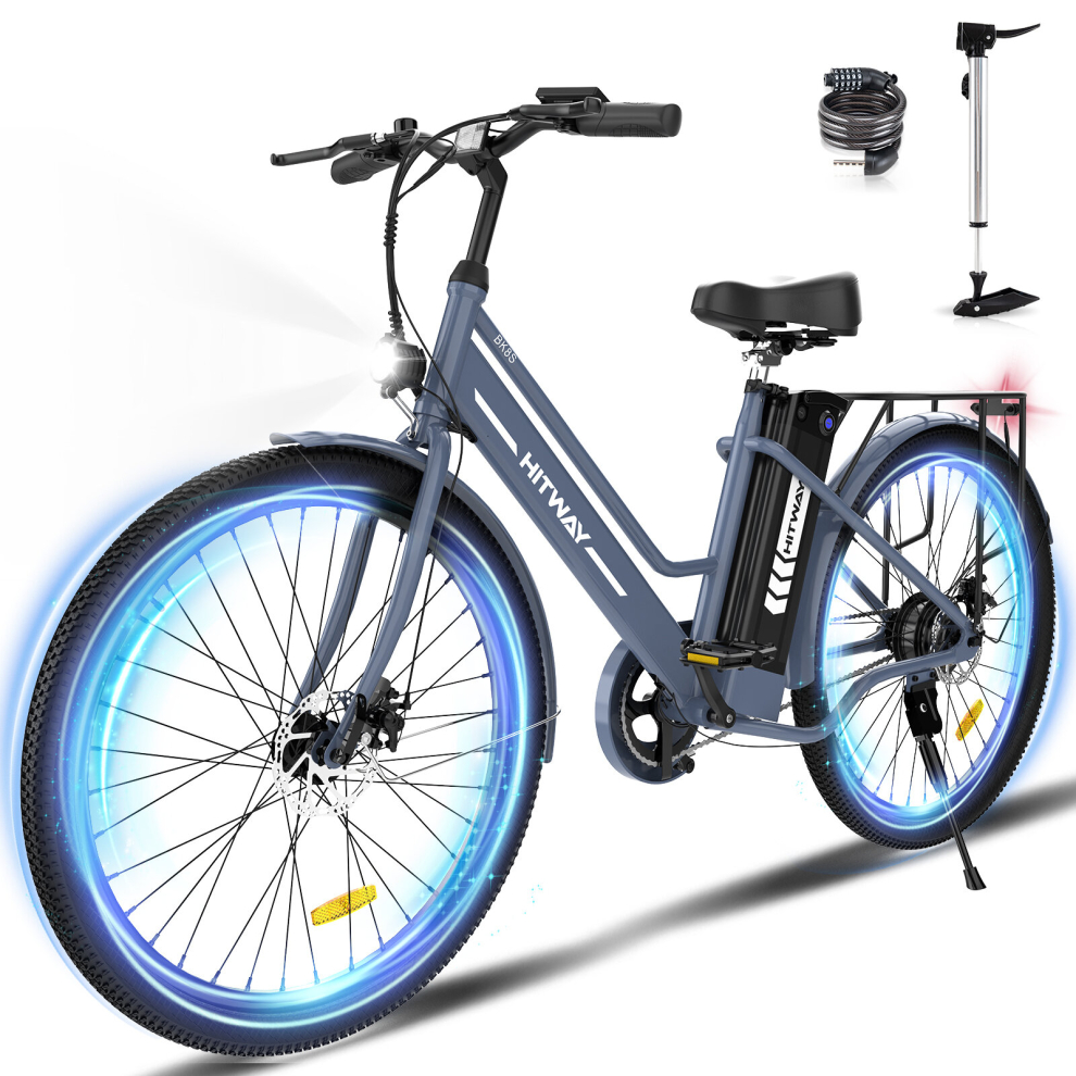 HITWAY E Bike, 26 Inch Electric Bike,8.4Ah Battery, 250W,City E-Bike for Adults