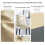 (Beige) 2pcs Upholstered Leather Dining Chairs Wide Seat 2