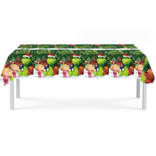 Grinch Party Decoration Banner Paper Tissue Plate Disposable Set on OnBuy