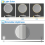 AICA (700mm) Round Mirror with 3 LED Lights Dimmable for Bathroom Bedroom 5