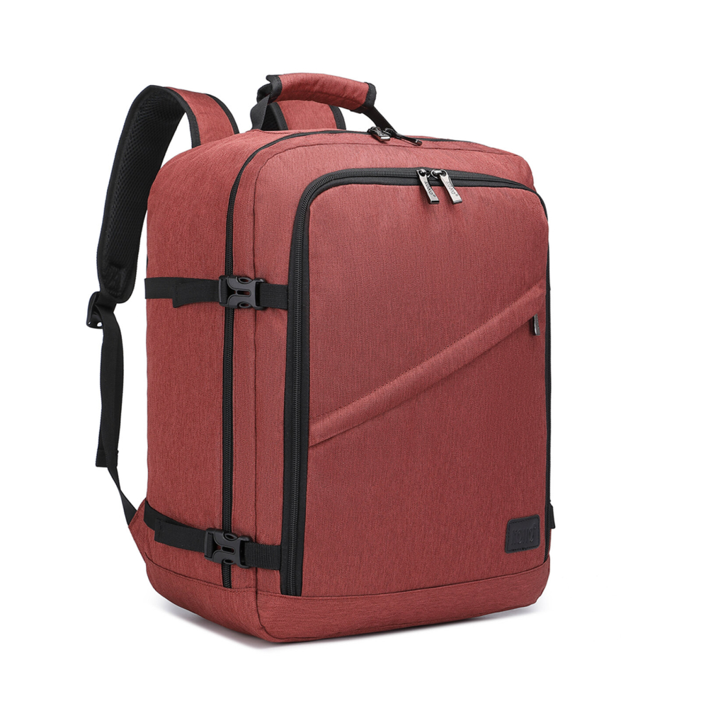(Burgundy) 30L Carry On Backpack Easyjet Cabin Bag 44x33x20cm Underseat Lightweight Travel Business Hand Luggage Cabin