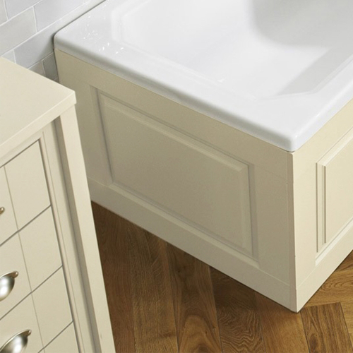 NES Home Chiltern Ivory Traditional Bath 700mm End Panel + Plinth 1