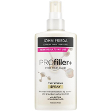 John Frieda PROfiller+ Thickening Spray with Heat Protection for Thin, Fine Hair, 150ml