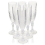 URBN-CHEF 6pc Crystal Effect Reusable Durable Champagne Wine Drinking Party Flute Glasses 3