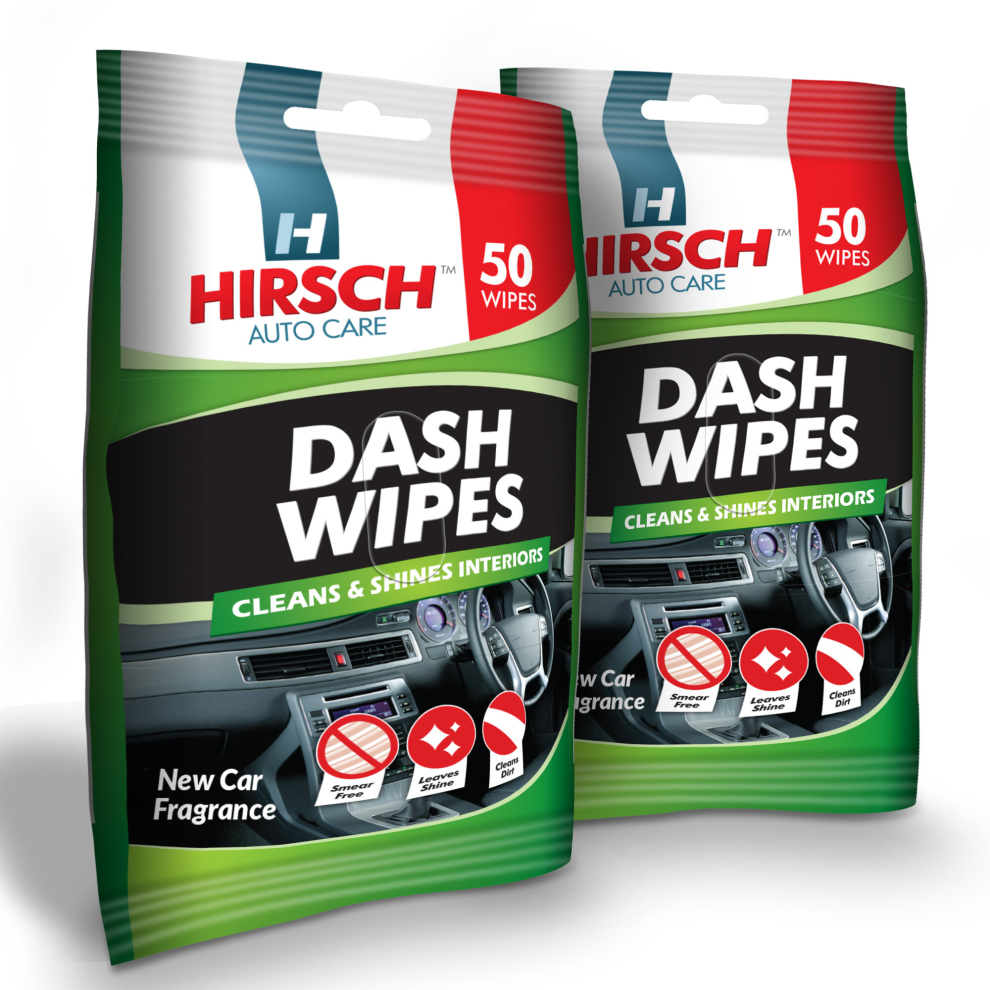 100pk Car Dash Wipes New Car Scent Gloss Interior Dashboard