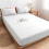 Imperial Rooms (White Fitted Sheet) King Size Fitted Sheets Extra Deep Bed Sheet 25cm 1