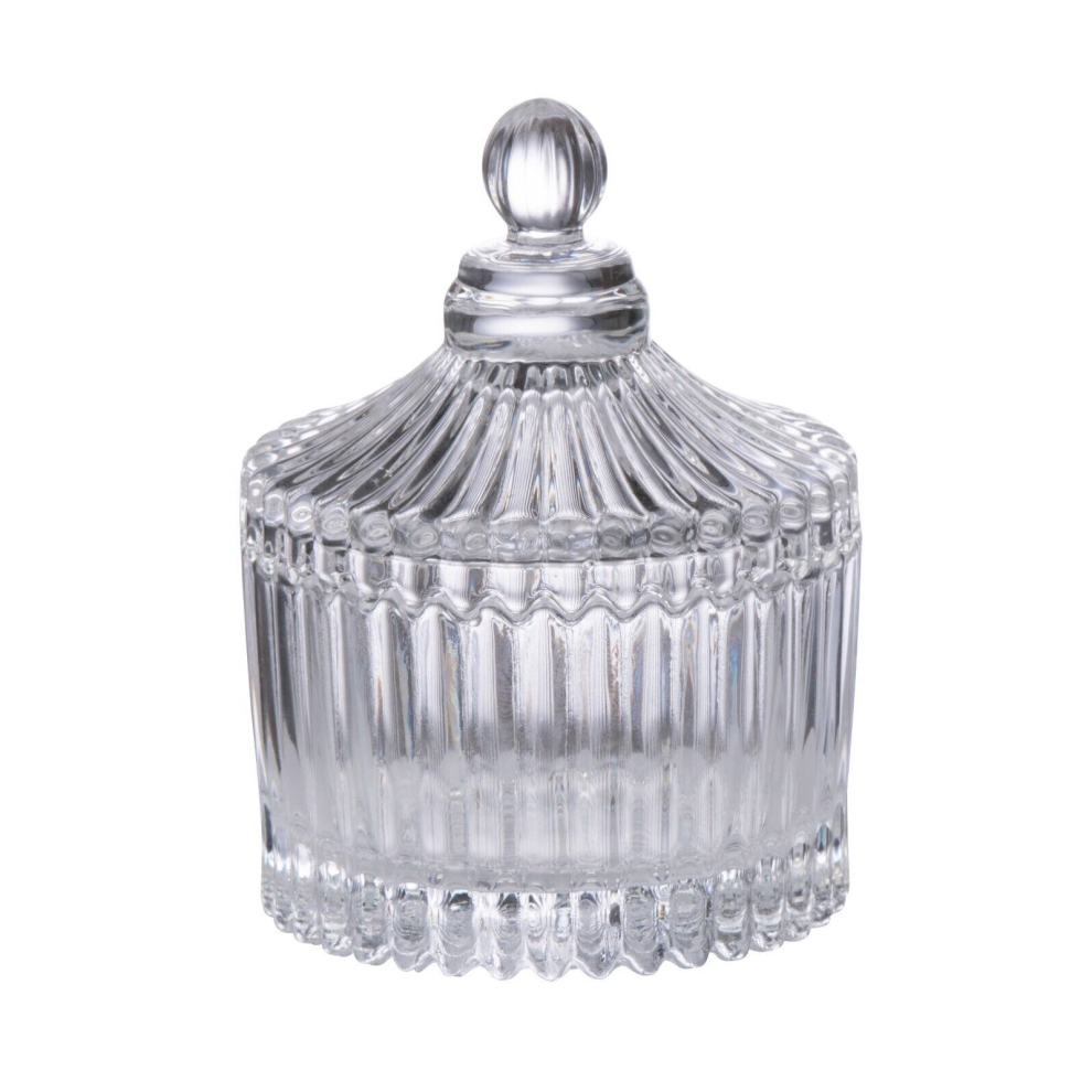 (Small) Alpina Glass Candy Sweets Chocolates Cookies Jellies Nibbles Snacks Jar With Lid
