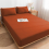 Imperial Rooms (Rust/ Orange Fitted Sheet) King Size Fitted Sheets Extra Deep Bed Sheet 25cm 1