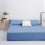 (Light Blue/ Sky Blue Fitted Sheet	) Double Fitted Sheets Extra Deep Bed Sheet 25cm 1
