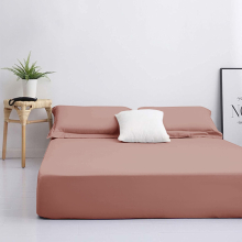 (Peach Fitted Sheet ) Double Fitted Sheets Extra Deep Bed Sheet 25cm