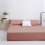 (Peach Fitted Sheet	) Double Fitted Sheets Extra Deep Bed Sheet 25cm 1