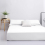 (White Fitted Sheet	) Double Fitted Sheets Extra Deep Bed Sheet 25cm 1