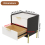 Nightstand Bedside Table 2 Drawers End Side Table 3