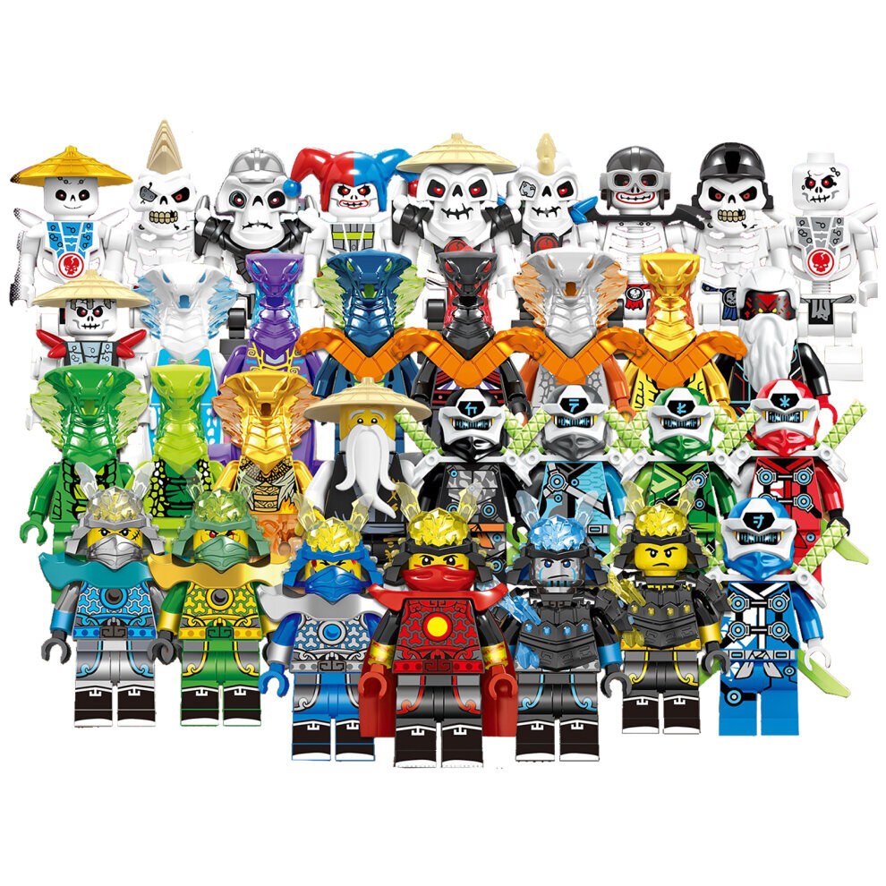 Set Of 32 Pcs Ninjago Mini Figures Building Blocks Toys Children Toys