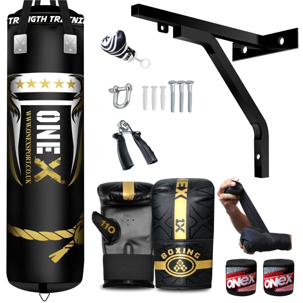 Onex Boxing Bag Heavy Duty 5Ft Punch Bag Mma Muay Thai Kickboxing Bag