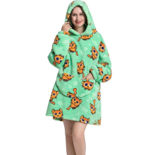 (Cat) Cartoon Women's Blanket Hoodie Warm Comfort Outdoor Clothes Cotton Robe
