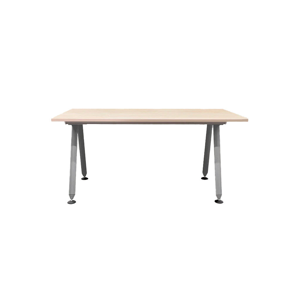 (1600mm x 800mm, Maple) Herman Miller: Abak Oval Leg Single Desk