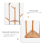 Sturdy Natural Bamboo Tree Garment Clothes Coat Hat Hanger Stand 5
