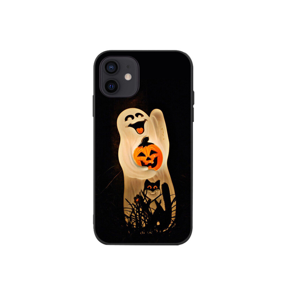 (2, Iphone15) For Iphone 15 Halloween Carnival Phone Case Pumpkin Witch Bat Haunted House Horror Phone Case Light 9084037308279