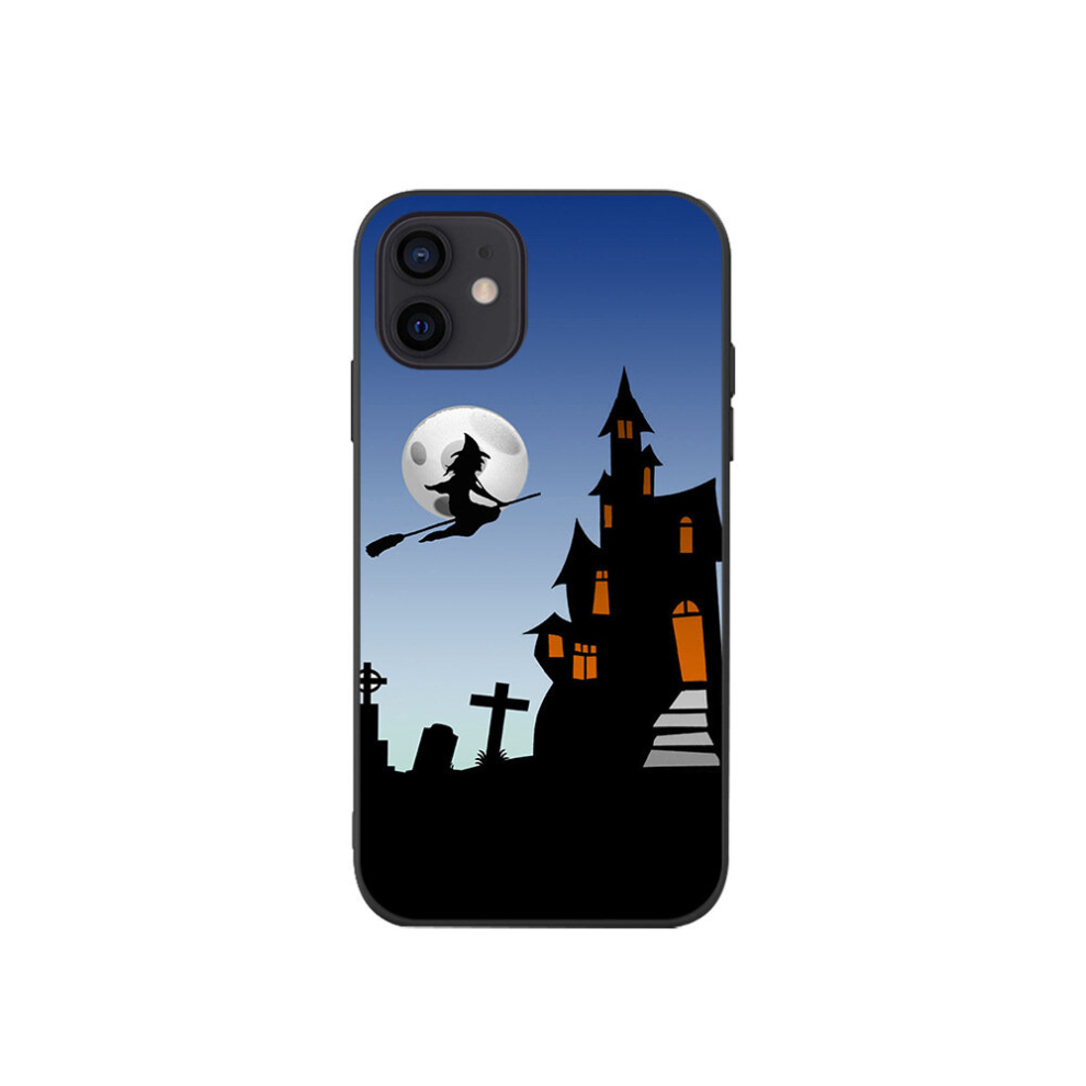 (3, Iphone15) For Iphone 15 Halloween Carnival Phone Case Pumpkin Witch Bat Haunted House Horror Phone Case Light 9084037308316