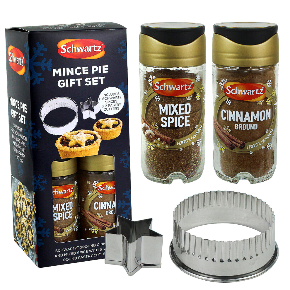 (Mince Pie Gift Set) Schwartz Christmas Gift Set Mulled Wine Gingerbread Cookie Ground Cinnamon Spice