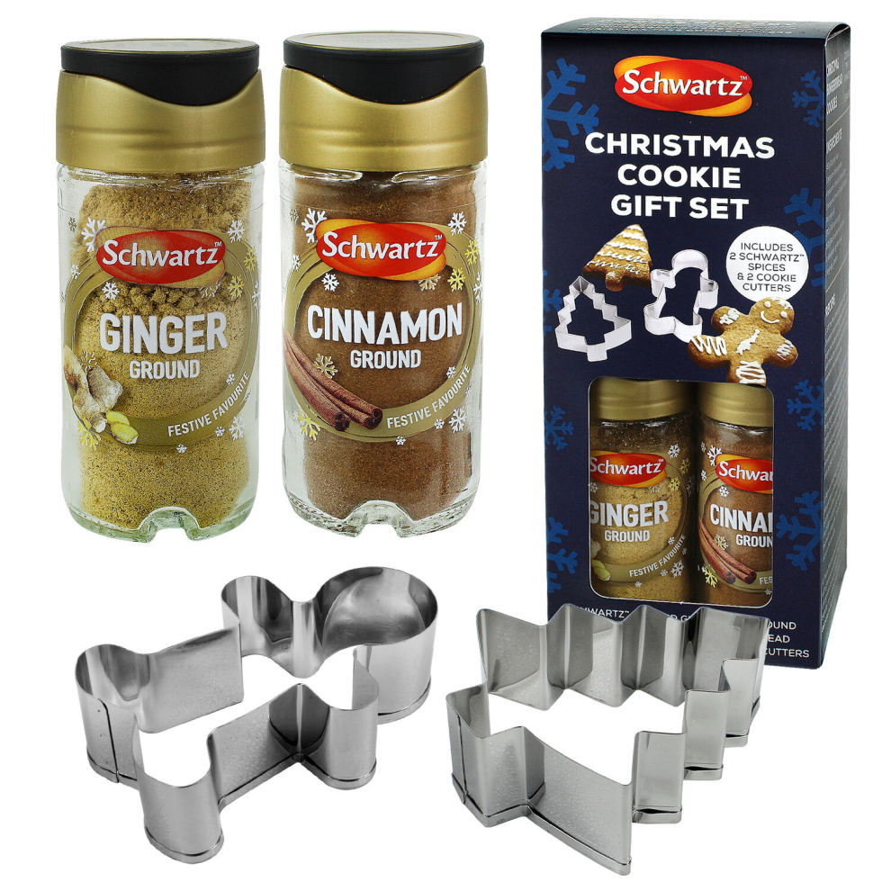 (Christmas Cookie Gift Set) Schwartz Christmas Gift Set Mulled Wine Gingerbread Cookie Ground Cinnamon Spice