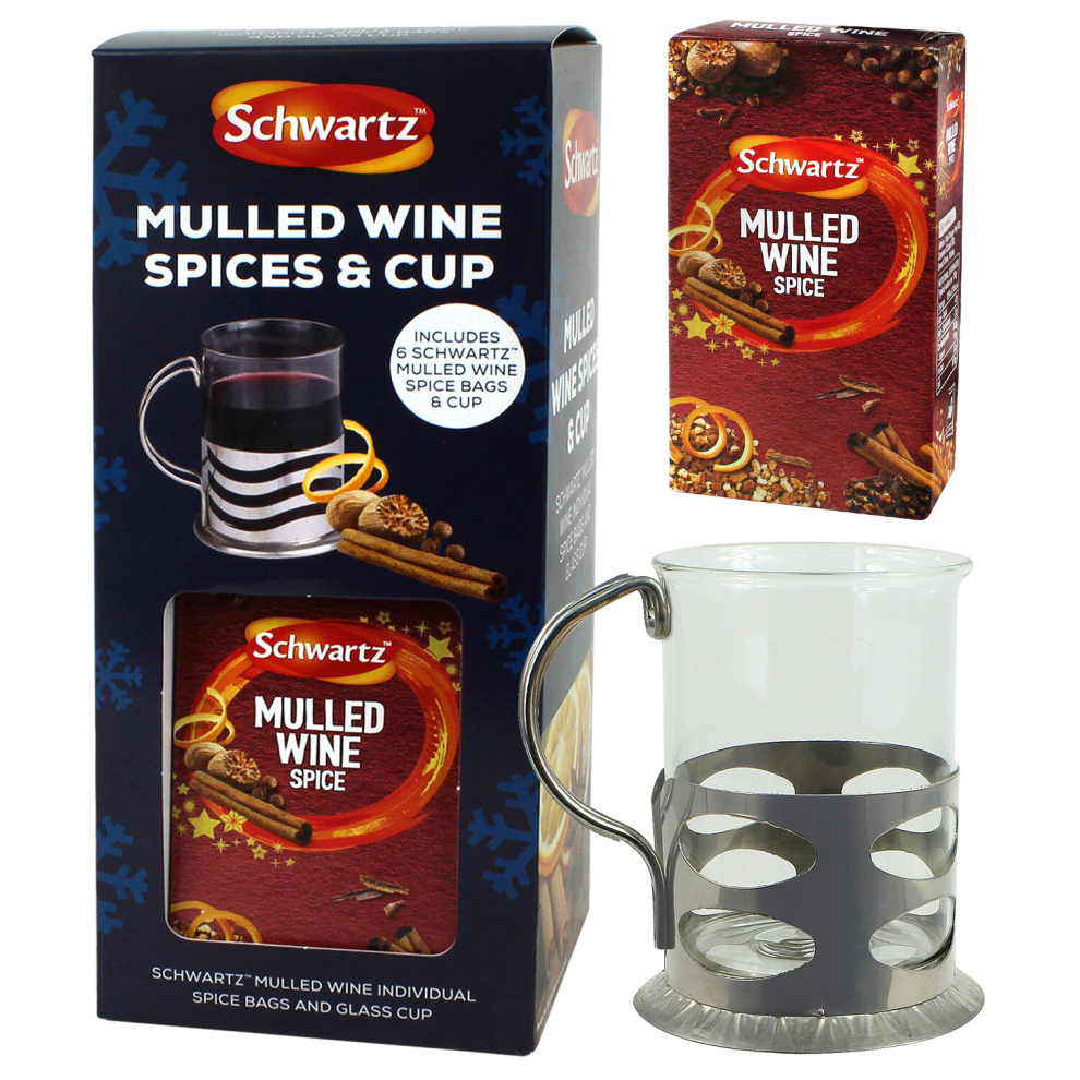 (Mulled Wine Gift Set) Schwartz Christmas Gift Set Mulled Wine Gingerbread Cookie Ground Cinnamon Spice