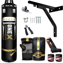 (4ft - 13Pcs Punch Bag) Boxing Punch Bag Punching Gloves MMA Kickboxing