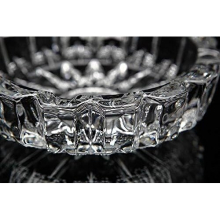 Green Apple Crystal Heavy Glass Ashtray for Indoor and Outdoor Decorative (Round)