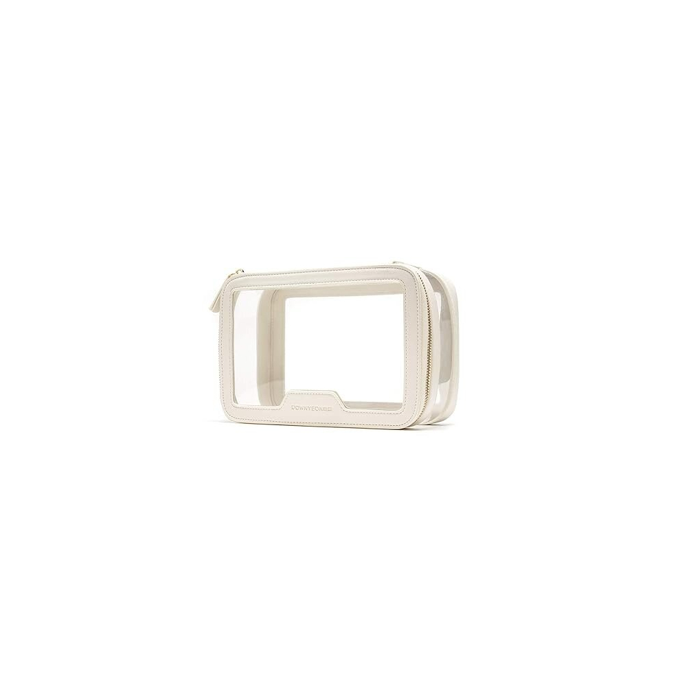 Tianci White Rownyeon Clear Makeup Case Toiletry Bag Multipurpose Travel Makeup Train Case Portable Cosmetic Organizer Transparent Storage Bag