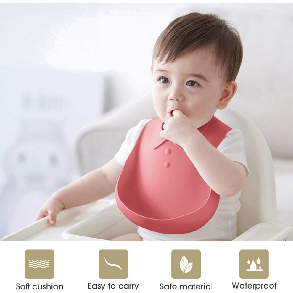 Silicone Baby Bib For Babies & Toddlers, Bpa Free, Easily Wipe Clean, Comfortable Soft Waterproof Bib Keeps Stains Off Tianci