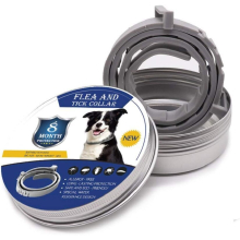 Flea and Tick Collar for Dogs and Cats, Anti-Tick and Flea Treatment, Waterproof for, Adjustable Size, 8 Months Protection, 1 Pack (Large)