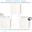 Digital alarm clock white, LED light mini modern cube desktop alarm clock showing time date temperature 2