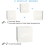 Digital alarm clock white, LED light mini modern cube desktop alarm clock showing time date temperature 3