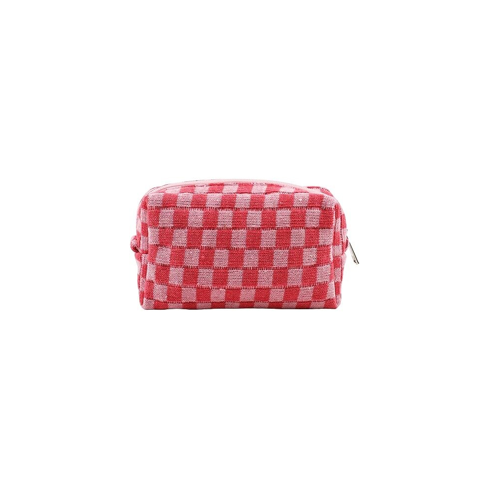 Tianci Pink Large Makeup Zipper Pouch Cute Portable Travel Cosmetic Organizer For Women And Girls (Pink)