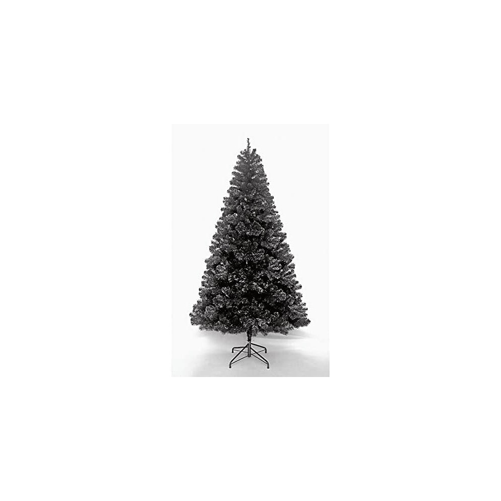 (Black, 7ft) Colorado Spruce Christmas Tree 4ft to 10ft - Black, Grey or White