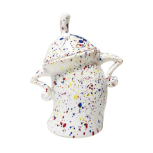 Canister with Attitude: White Airtight Kitchen Storage Jars for Tea, Coffee, Sugar - Cute, Durable Plastic Canisters
