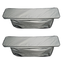 2X Canoe Inflatable Boat Seat Storage Bag with Padded Seat Cushion Seat Bag Storage Bag Cushion